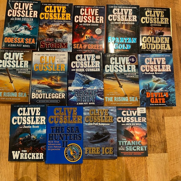 Fabulous collection of hard cover Clive Cussler 2/$35 you choose - Picture 2 of 2